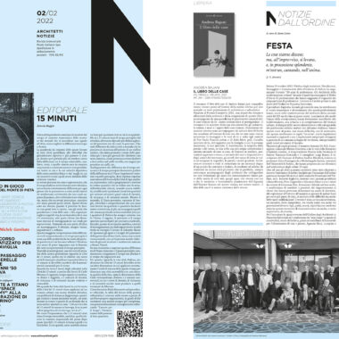 City 15 Minutes - City 2050, Magazine, Order of Architects Padua.